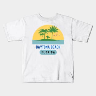 Daytona Beach Florida Sunset Vintage Kids T-Shirt